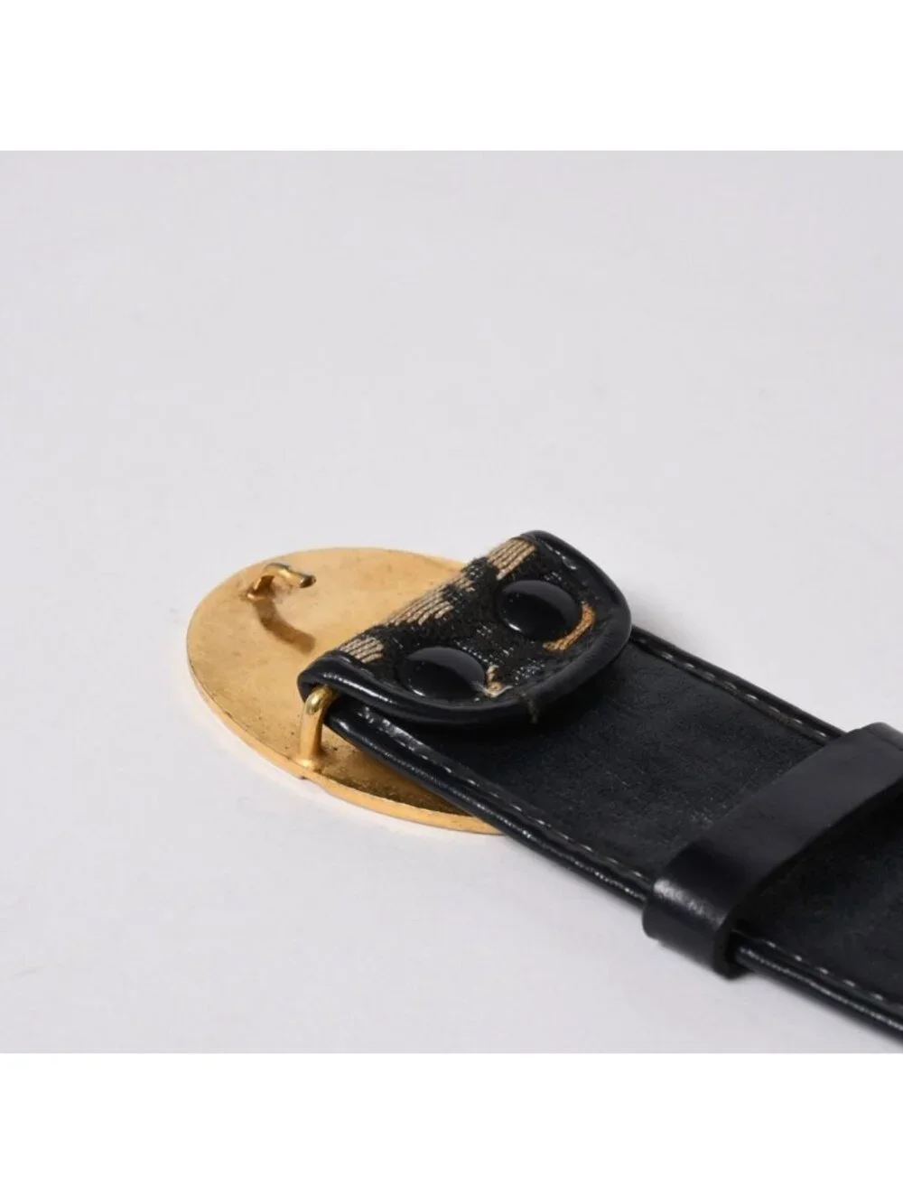 Dior Oblique Trotter CD Belt Buckle Navy Gold